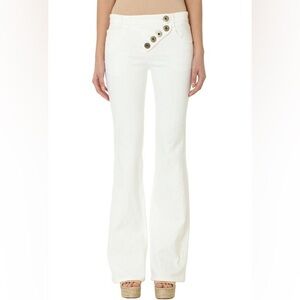 Chloe White Flare Jeans